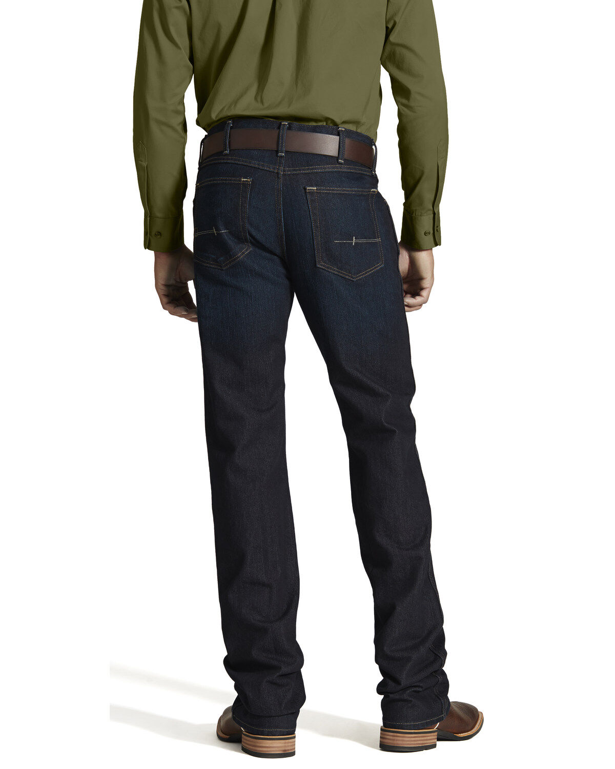 Men's Ariat M5 Rebar Dark Wash Low Rise Straight Work Jeans