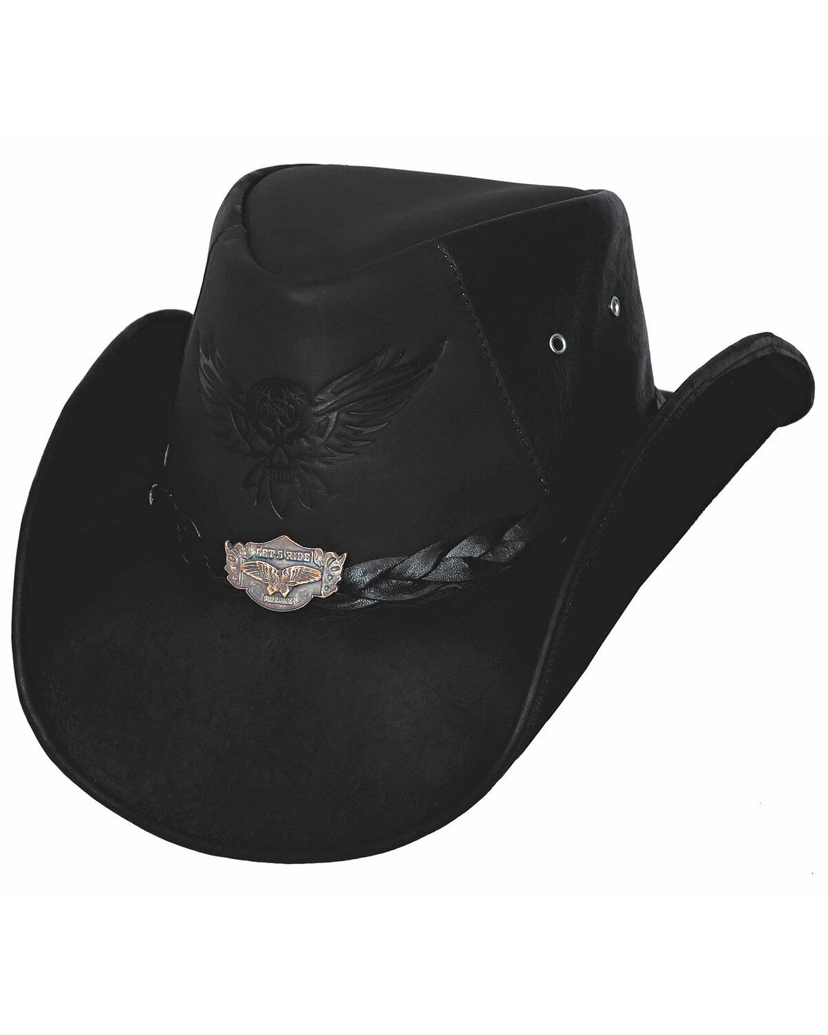 Men's Bullhide King of the Road Top Grain Leather Hat