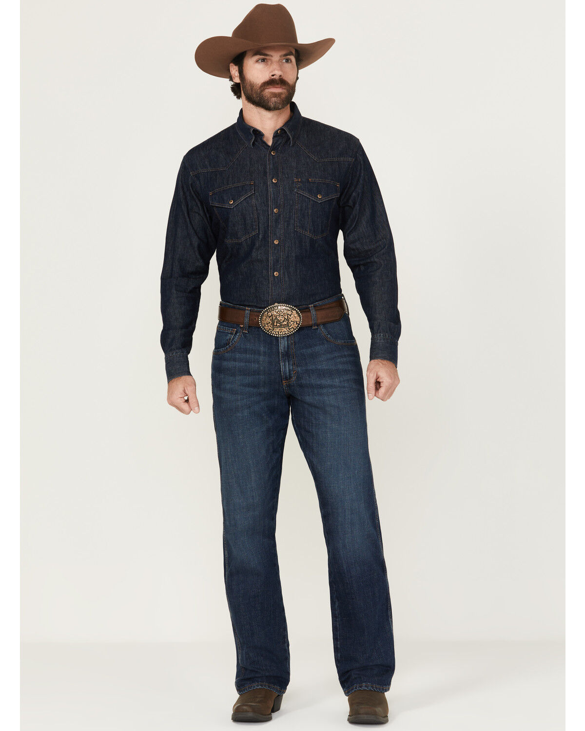 Men's Wrangler Retro Medium Wash Low Rise Relaxed Bootcut Jeans