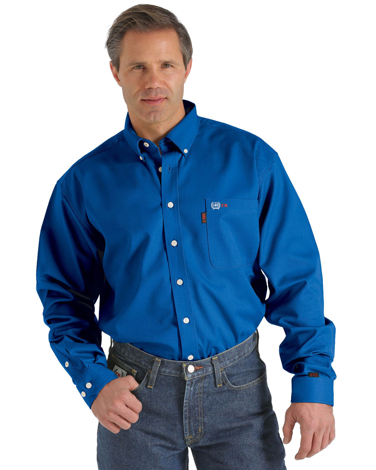 Men's Cinch WRX FR Long Sleeve Button Down Woek Shirt