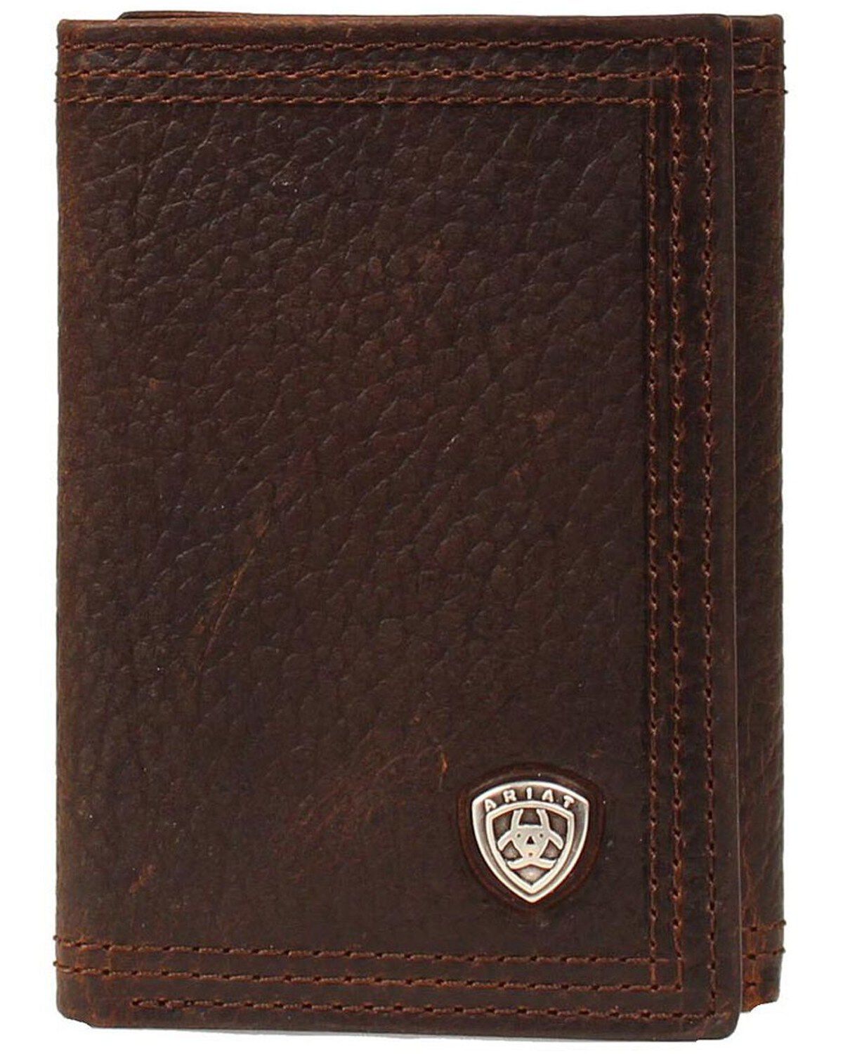 Men's Ariat Logo Concho Tri-fold Wallet