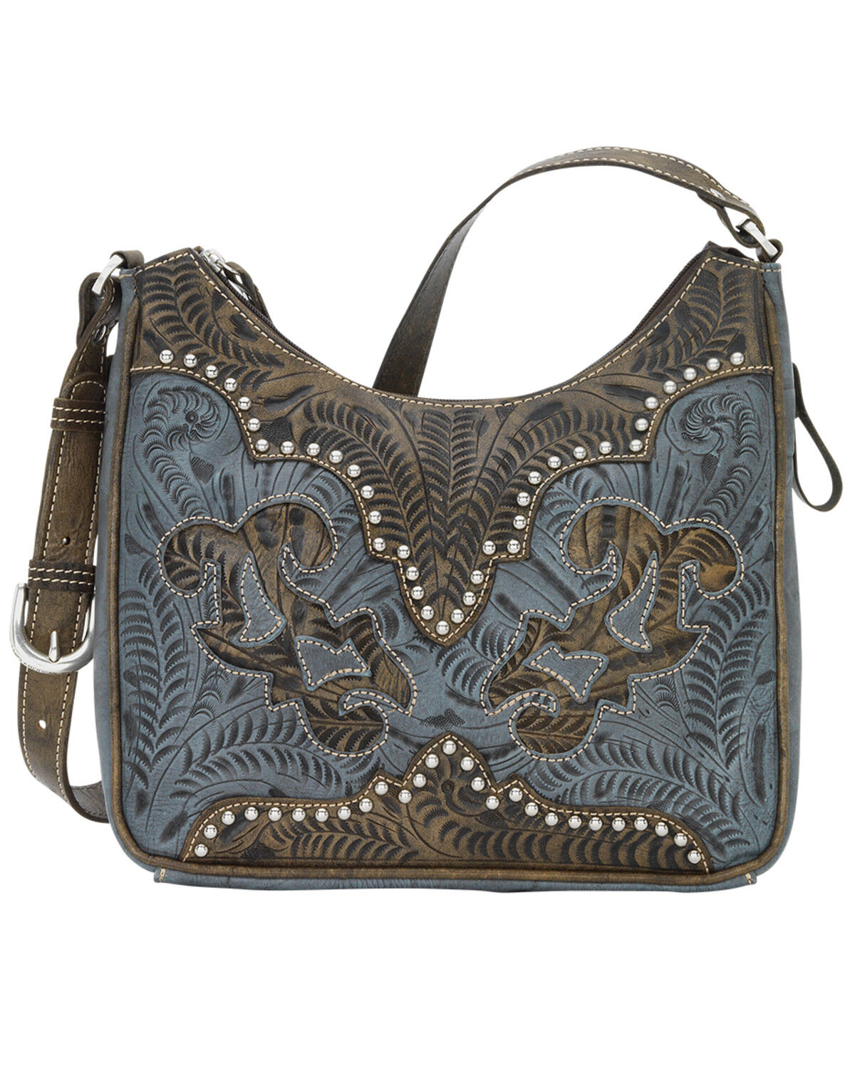 American West Annie's Secret Zip Top Shoulder Bag