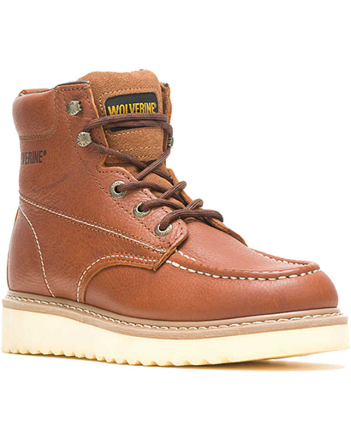 Men's Wolverine Moc Toe 6" Work Boots - Steel Toe