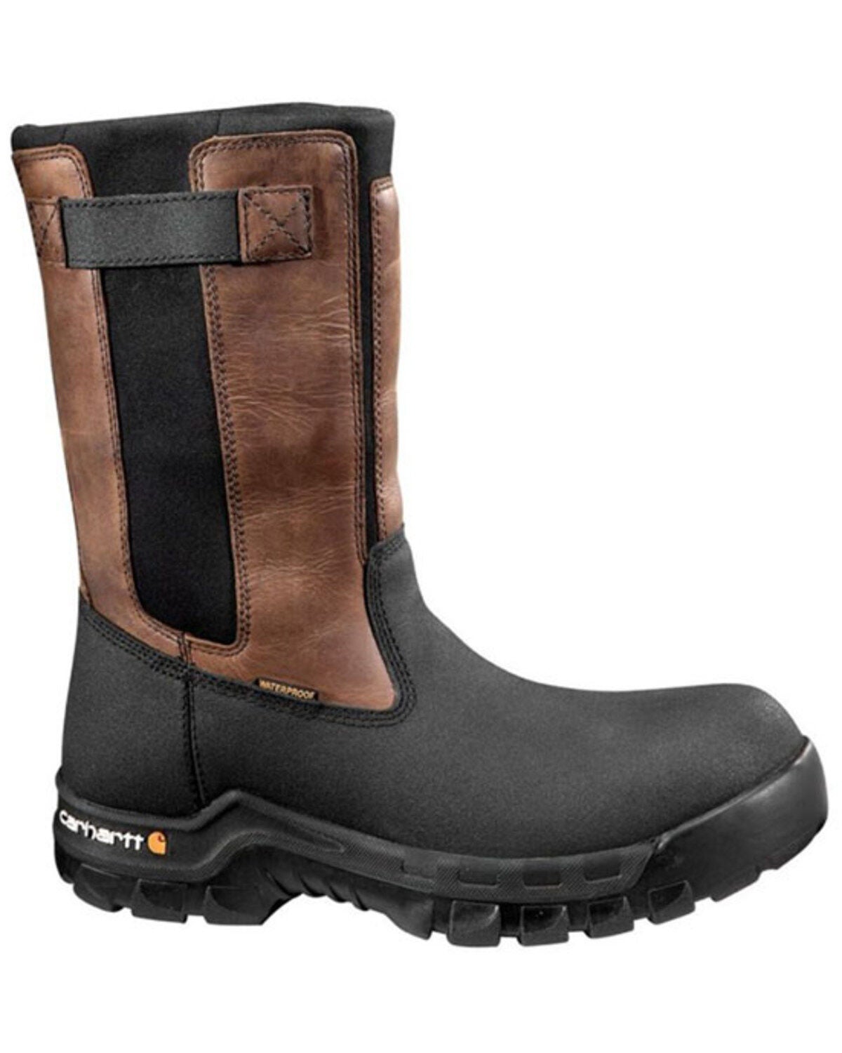 Men's Carhartt Rugged Flex Mud Wellington Waterproof Work Boots - Comp