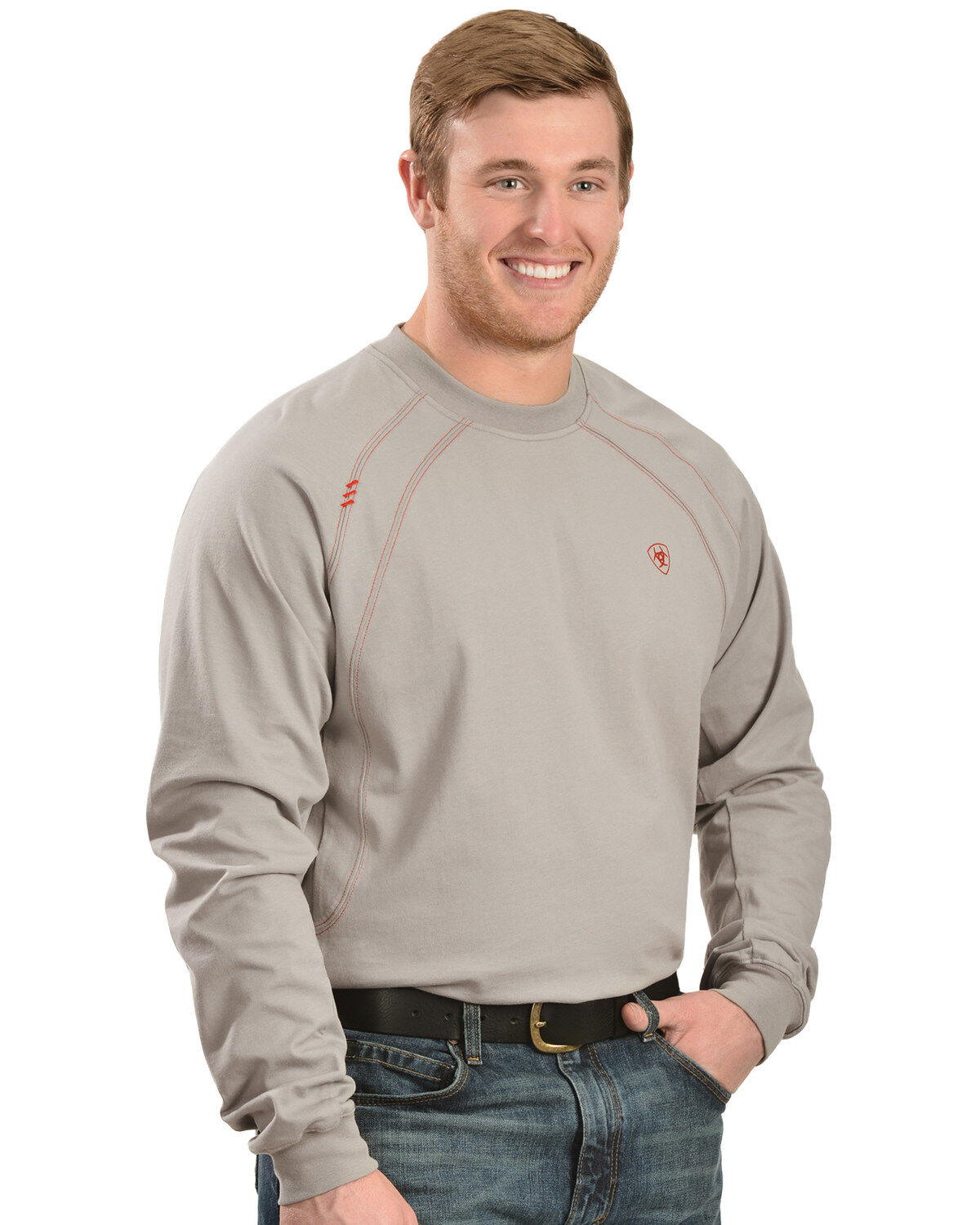 Men's Ariat Flame Resistant Crew Work Shirt - Big & Tall