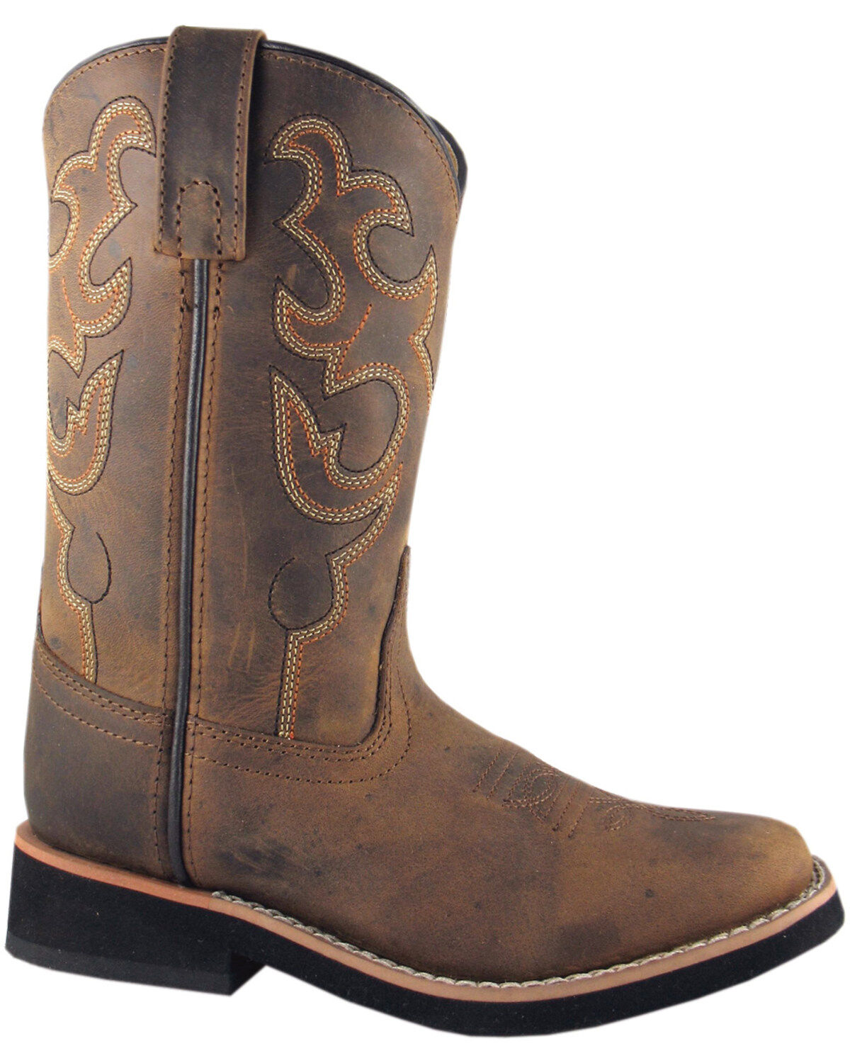 Boys' Smoky Mountain Toddler Pueblo Western Boots - Broad Square Toe