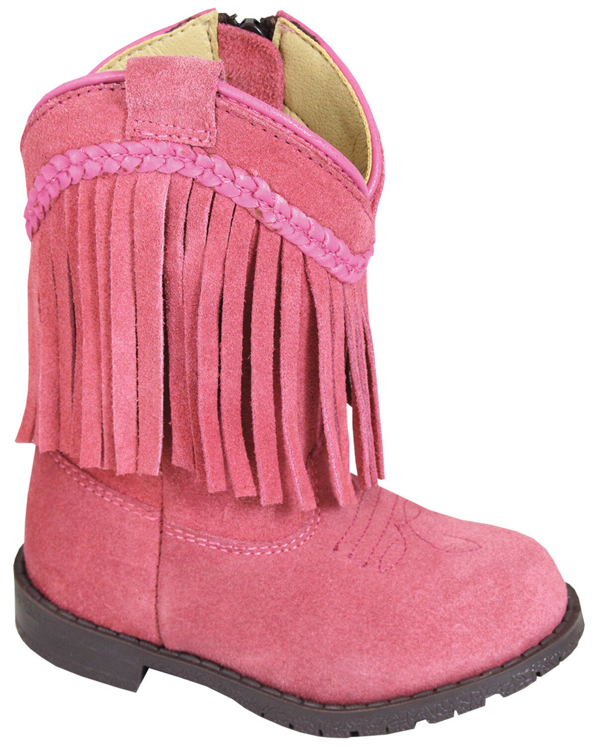 Girls' Smoky Mountain Toddler Hopalong Fringe Western Boots - Round To