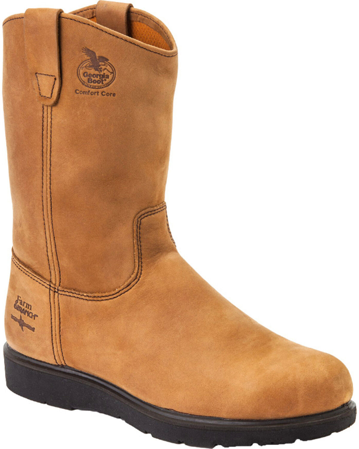 Men's Georgia Boot Farm and Ranch Wellington Boots - Soft Toe
