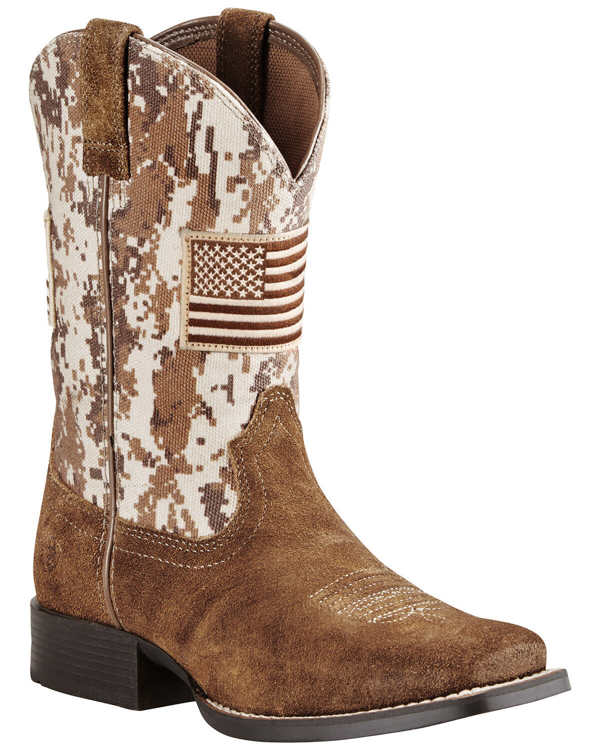 Boys' Ariat Patriot Western Boots - Broad Square Toe