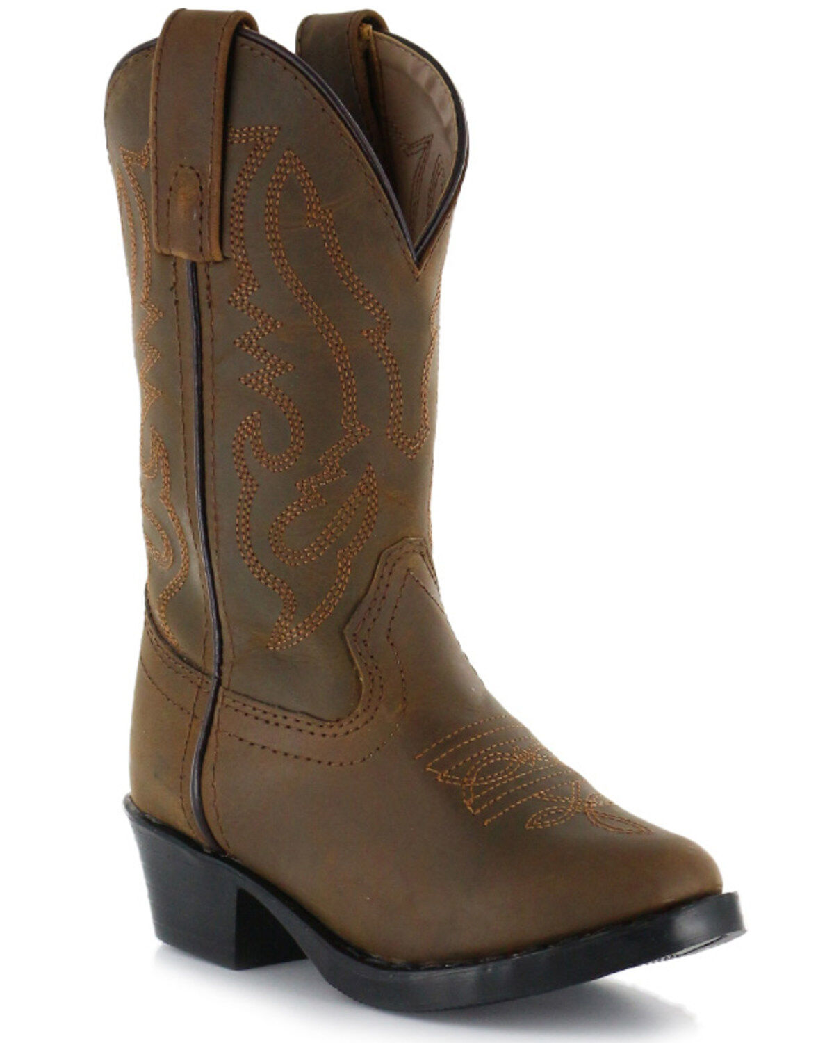 Boys' Cody James Brown Western Boots - Round Toe