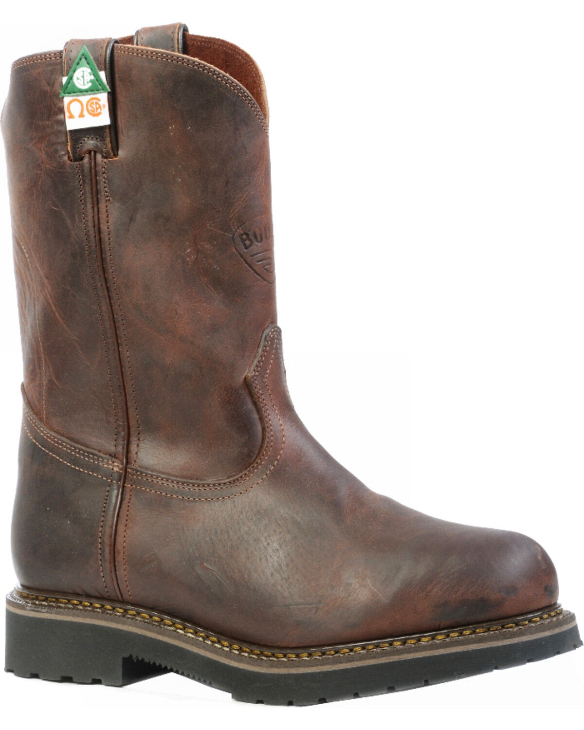 Boulet Laid Back Copper Western Work Boots - Steel Toe