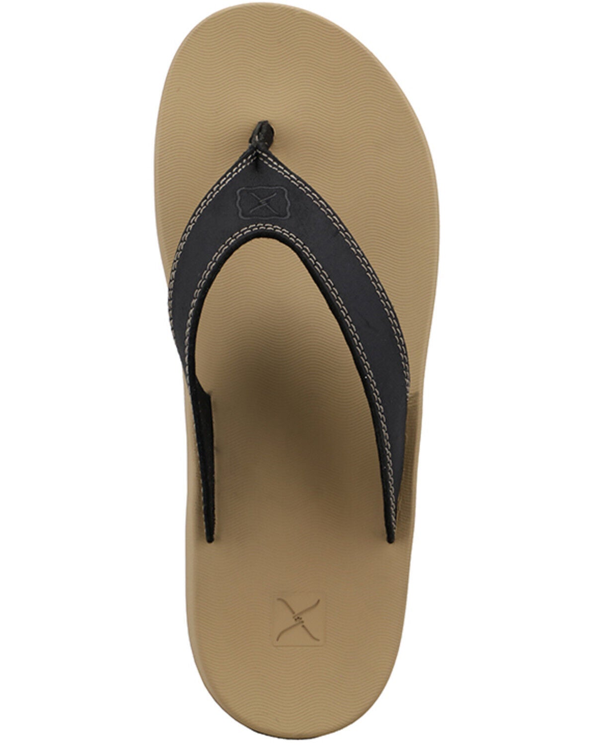 Image #6 - Twisted X Women's Flip Flops, Black, hi-res