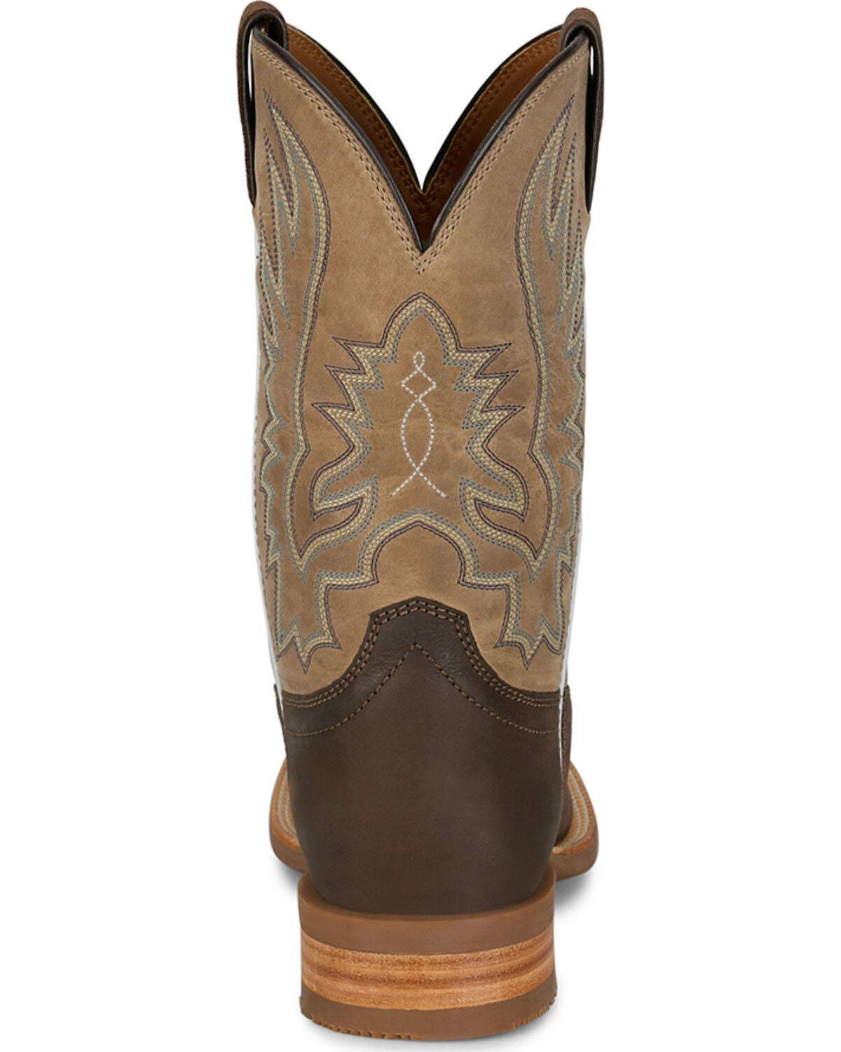 Image #5 - Justin Men's Outlaw Rustle Performance Western Boots - Broad Square Toe, Brown, hi-res