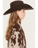 Image #2 - Shyanne Girls' Nellie Cow Print Eyelash Knit Cardigan, Brown, hi-res