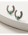 Image #4 - Lainey Wilson Women's Little Bitta Luck Horseshoe Hoop Earrings Set - 3 Piece, Silver, hi-res