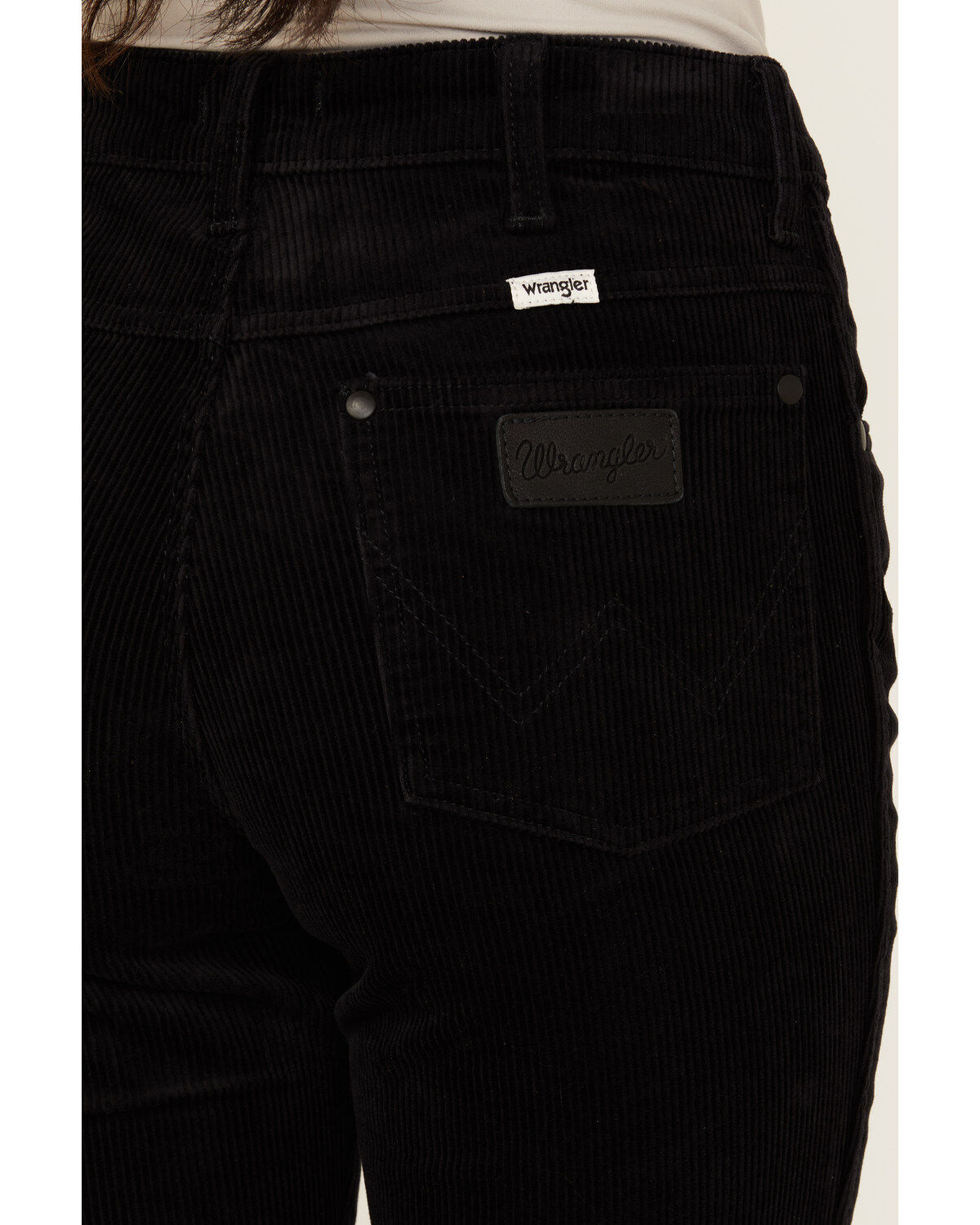 Image #4 - Wrangler Women's Westward 626 High Rise Stretch Corduroy Bootcut Jeans, Black, hi-res