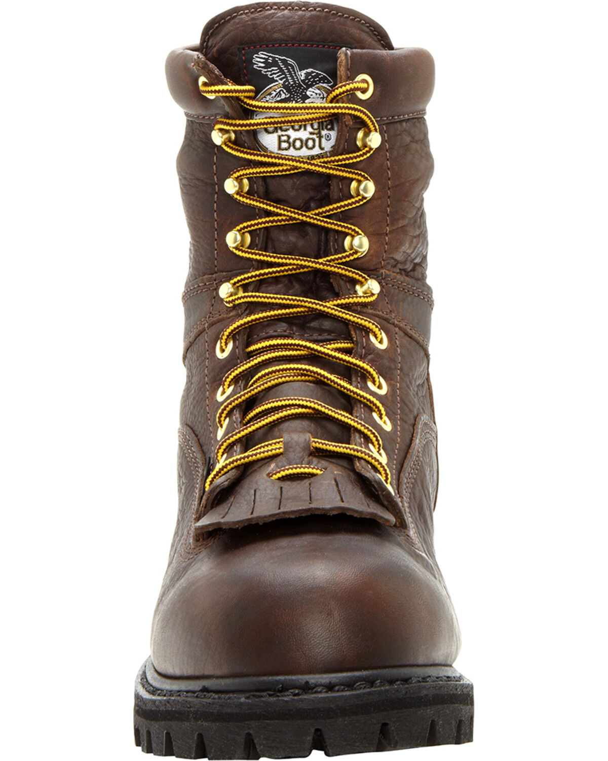 Image #4 - Georgia Men's Waterproof Steel Toe Logger Boots, Chocolate, hi-res