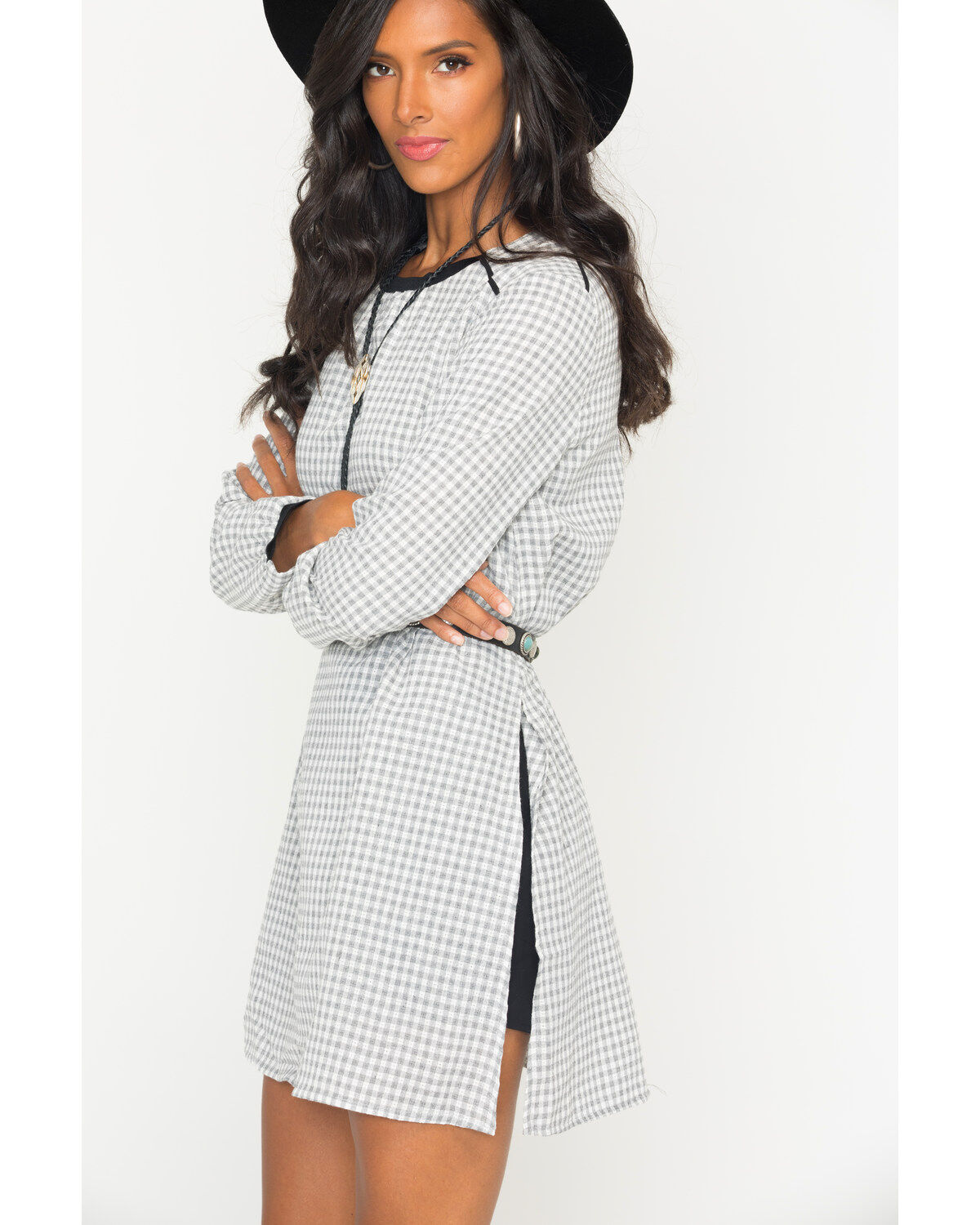 plaid romper womens