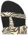 Image #6 - Dingo Women's Sage Brush Zebra Print Calf Hair Sandal, Black, hi-res