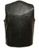 Image #2 - Milwaukee Leather Men's Snap Front Biker Vest - Extra Big, Black, hi-res