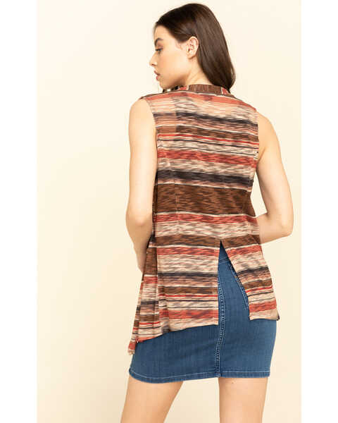 Image #2 - Rock & Roll Denim Women's Knit Stripe Vest , , hi-res