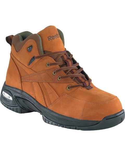 Reebok Women's Tyak Hiking Work Boots - Composite Toe, Brown, hi-res