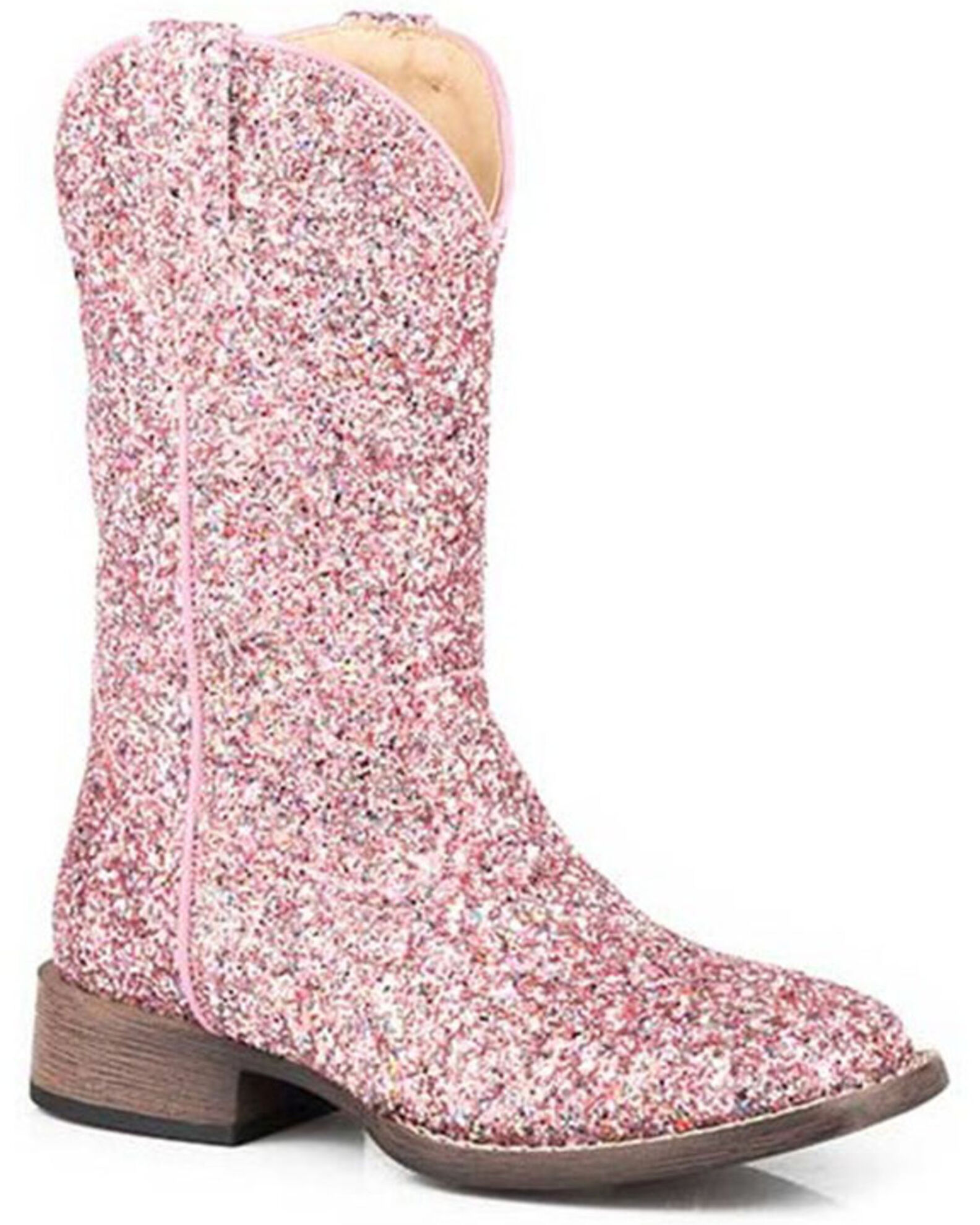 Product Name Roper Toddler Girls Glitter Galore Western Boots Square Toe