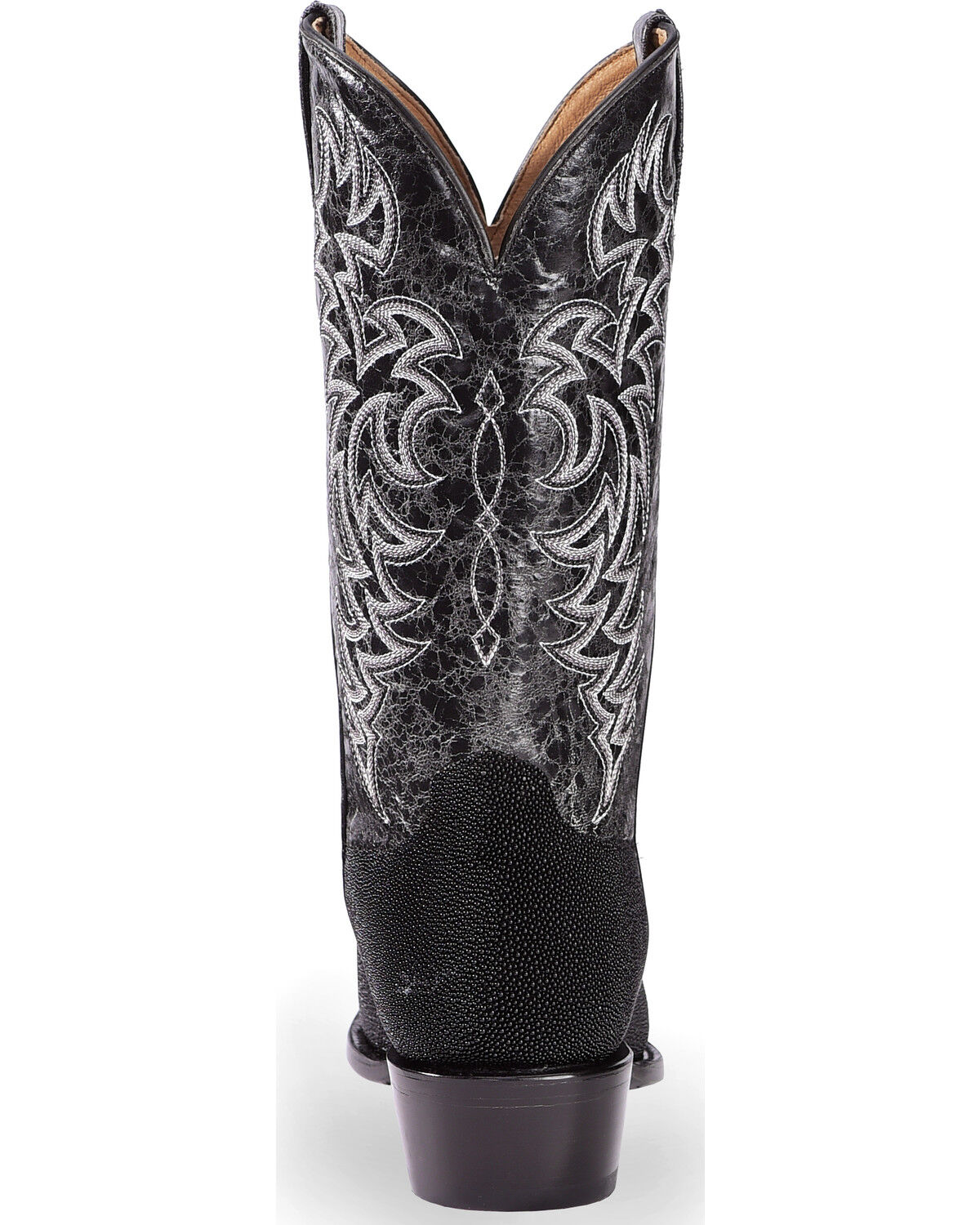 Image #7 - Moonshine Spirit Men's Stingray Exotic Boots - Square Toe, Black, hi-res