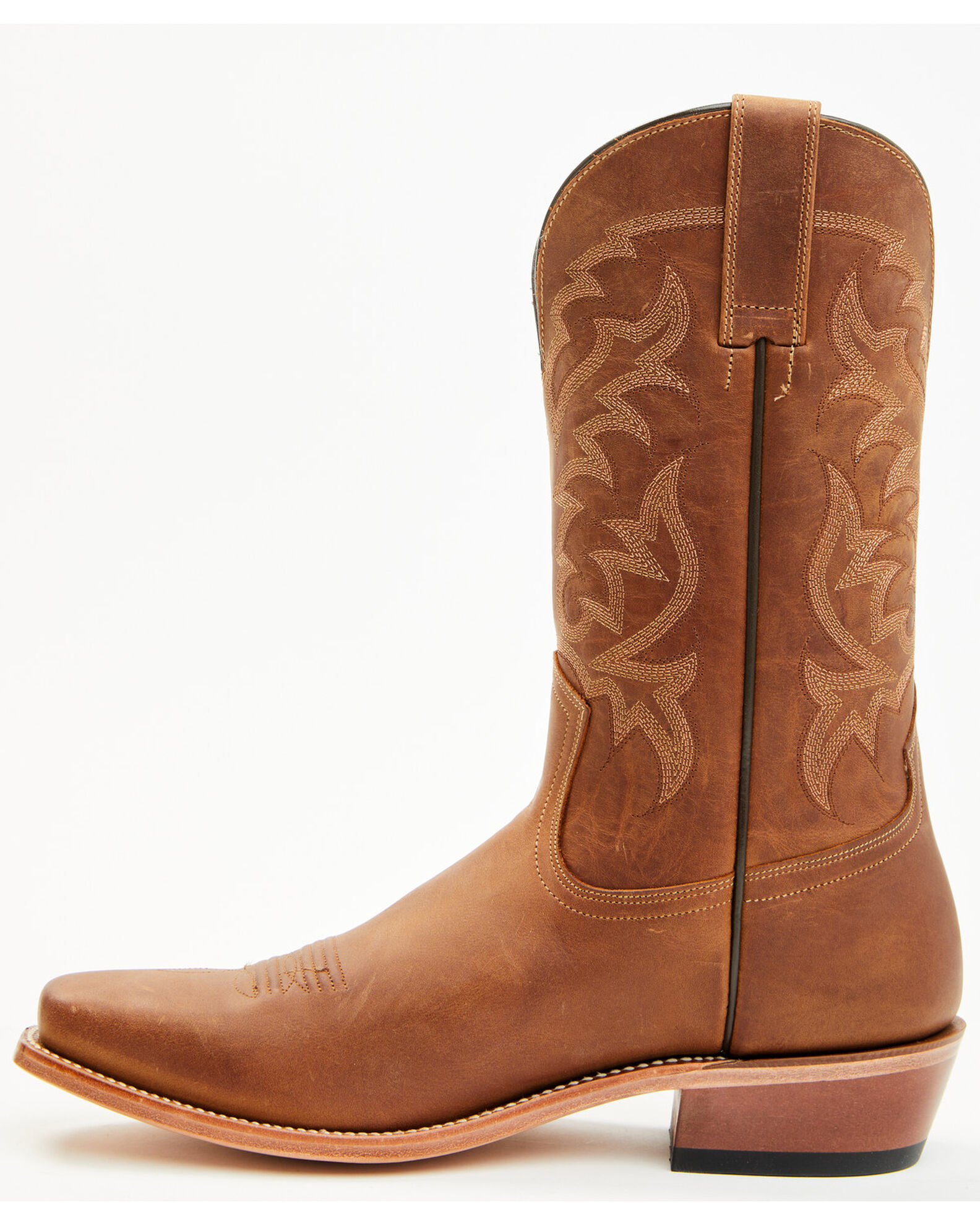 Image #3 - Moonshine Spirit Men's Crazy Horse Vintage Western Boots, Brown, hi-res