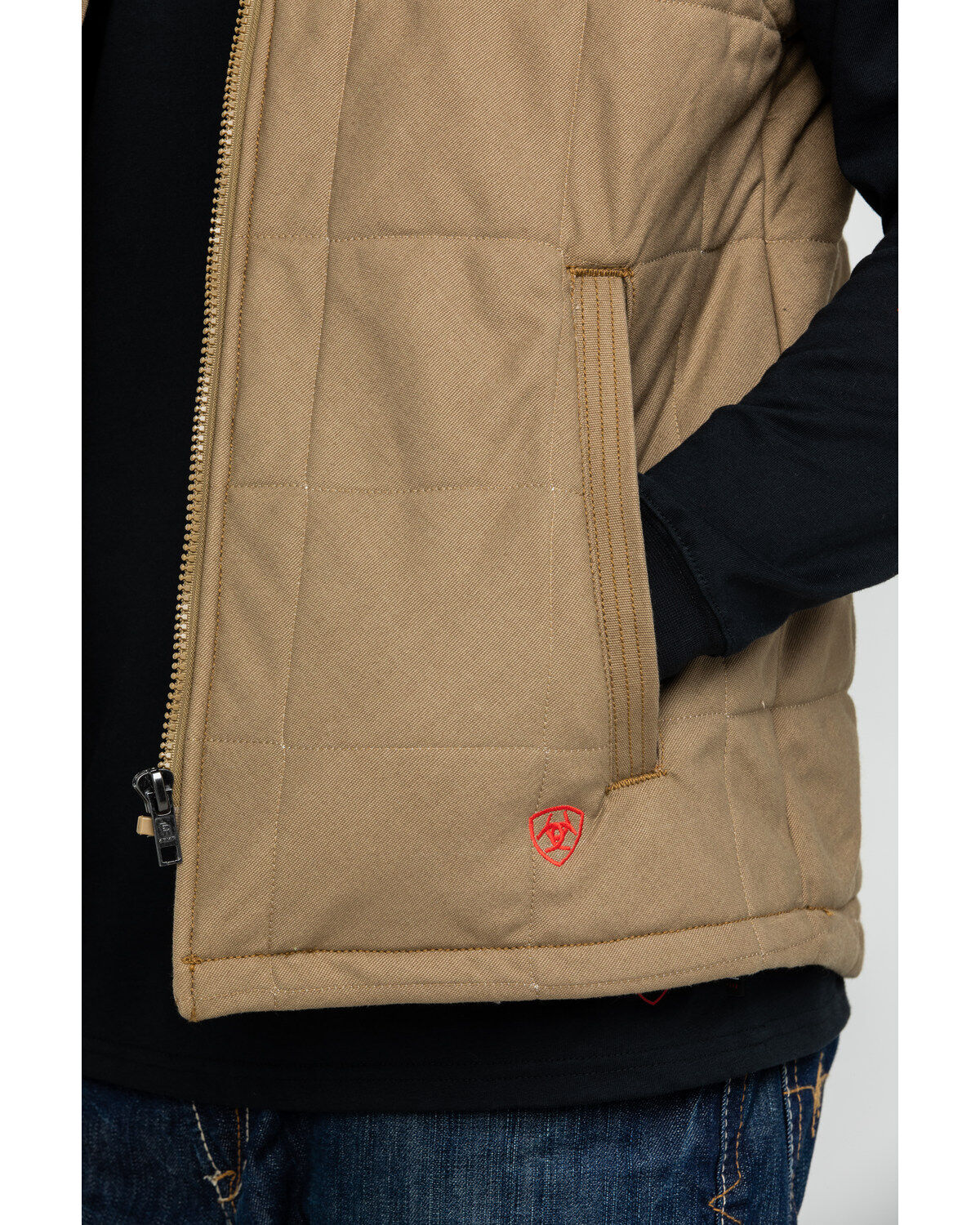 Image #4 - Ariat Men's FR Crius Insulated Work Vest - Big, , hi-res