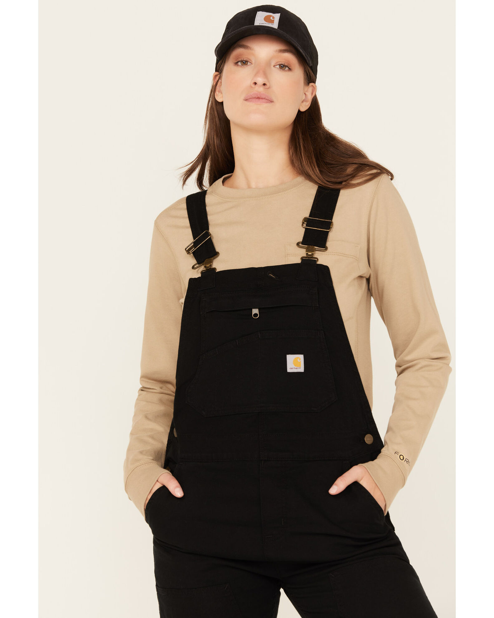 Carhartt Womens Rugged Flex Relaxed Fit Denim Bib Overall