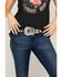 Shyanne® Women's Leather Rhinestone Belt, Black, hi-res
