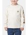 Image #1 - Carhartt Toddler Boys' Pocket Logo Long Sleeve T-Shirt, Cream, hi-res