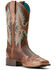 Image #1 - Ariat Women's Bryce Canyon Floral Embossed Western Boots - Square Toe, Brown, hi-res