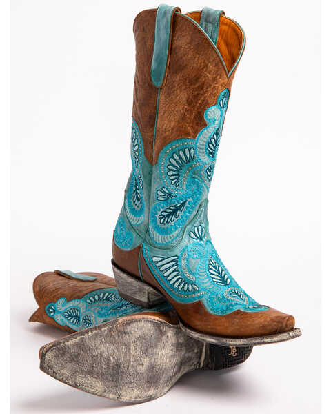 Image #5 - Old Gringo Women's Boot Barn Exclusive Bell Embroidered Western Boots - Snip Toe, , hi-res