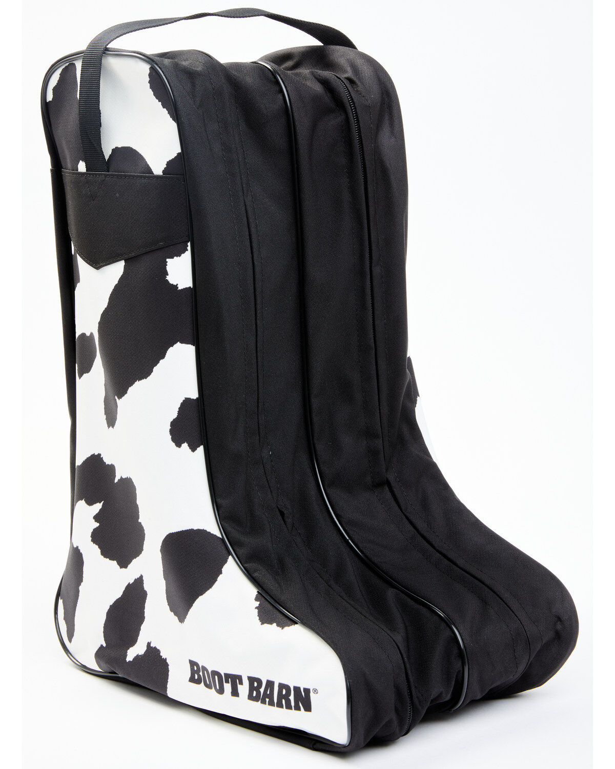 Image #1 - Boot Barn Cow Print Boot Bag, Black, hi-res