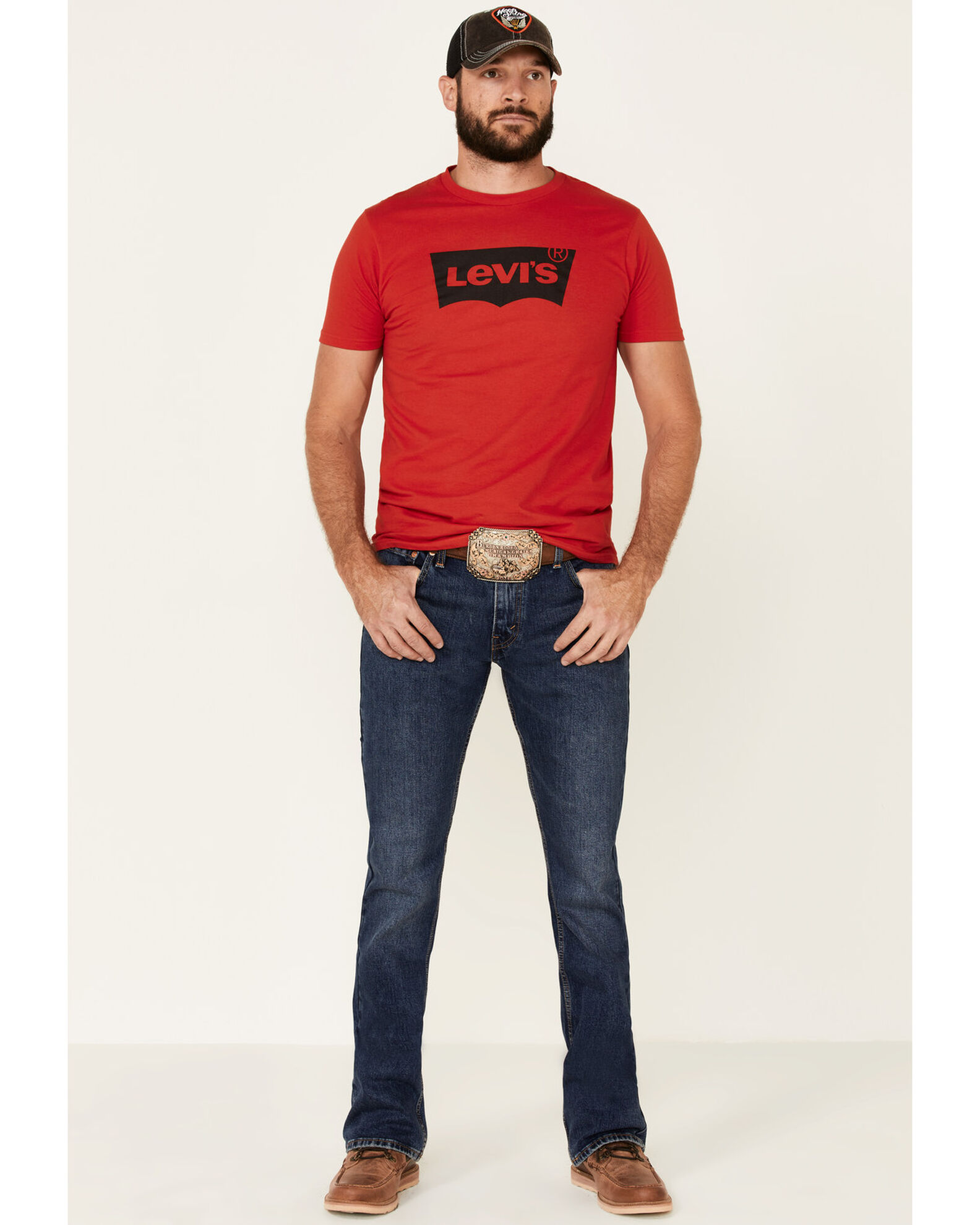 Levi's Men's 527 Quickstep Dark Stretch Slim Bootcut Jeans | Boot Barn