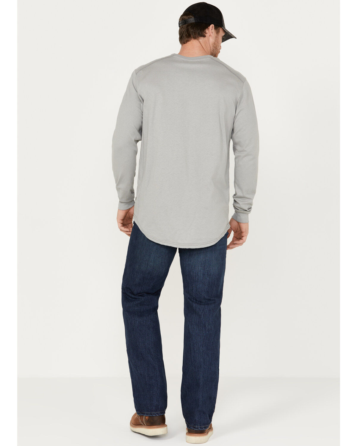 Image #3 - Hawx Men's FR Sheridan Dark Wash Straight Stretch Denim Jeans, Indigo, hi-res