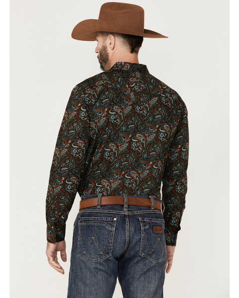 Image #4 - Cody James Men's Miracle Floral Print Long Sleeve Snap Western Shirt , , hi-res