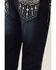 Image #3 - Shyanne Little Girls' Dark Wash Half-Circle Pocket Bootcut Jeans, , hi-res