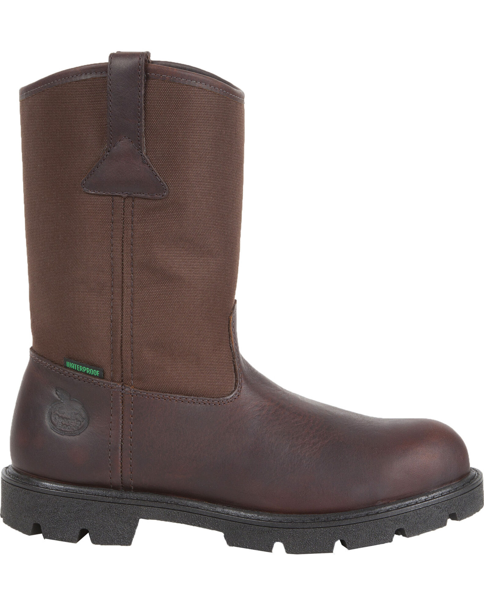 Image #2 - Georgia Men's Homeland Waterproof Wellington Boots, Brown, hi-res