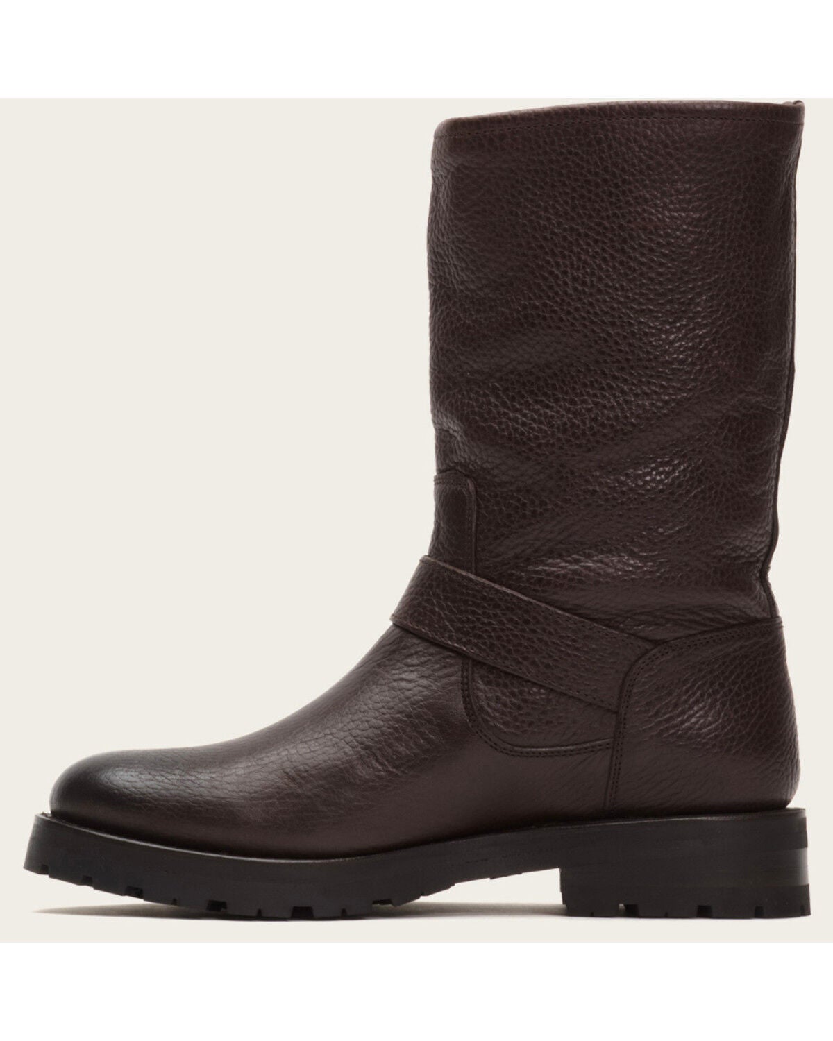 frye natalie mid engineer lug shearling