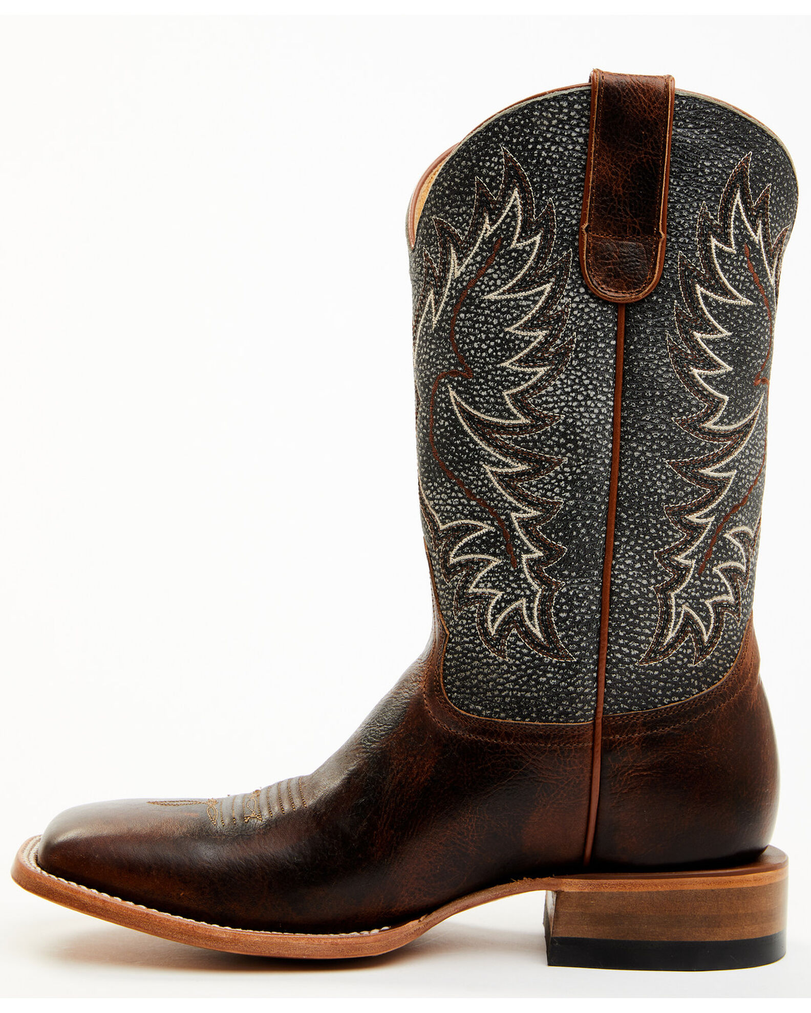 Image #5 - Cody James® Men's Montana Square Toe Western Boots, Brown, hi-res