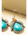 Image #2 - Shyanne Women's In The Oasis Turquoise Stone Leaf Teardrop Earrings, , hi-res