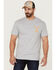 Image #1 - Paramount Network's Yellowstone Men's For The Brand Silhouette Graphic T-Shirt, Grey, hi-res