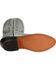 Image #5 - Old West Men's Smooth Leather Western Boots - Round Toe, Grey, hi-res