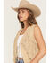 Image #2 - Scully Women's Suede Fringe Vest, Natural, hi-res