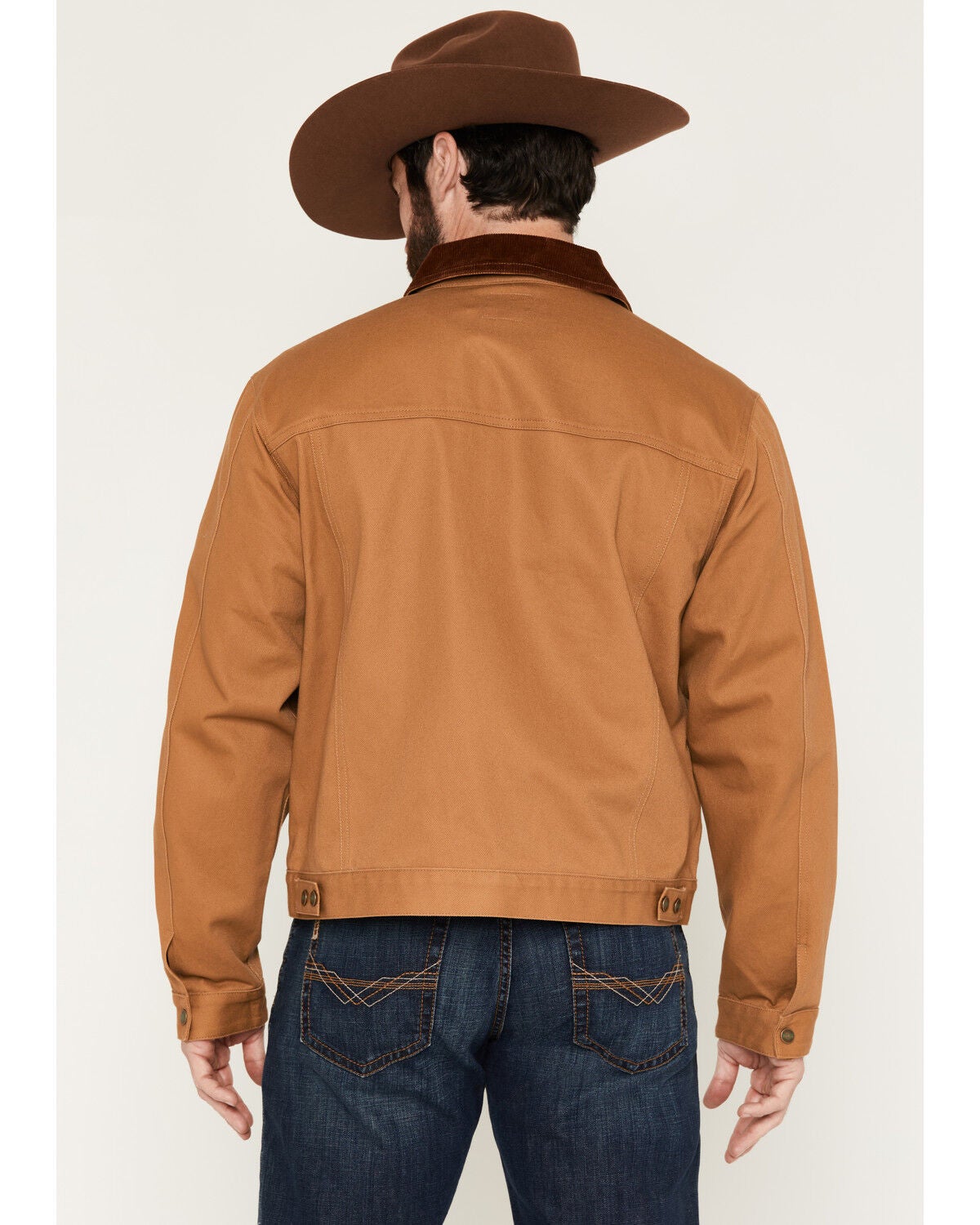 Image #4 - Ely Walker Men's Unlined Canvas Trucker Jacket, Tan, hi-res