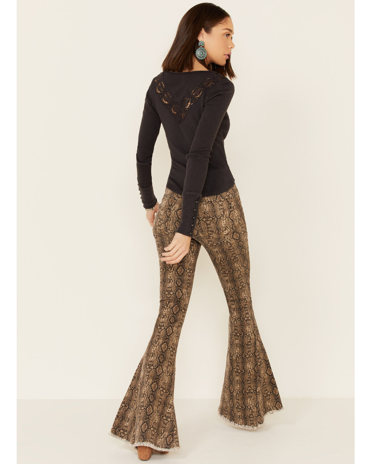Image #2 - Show Me Your Mumu Women's Snake Print Berkeley Bell Bottoms, , hi-res