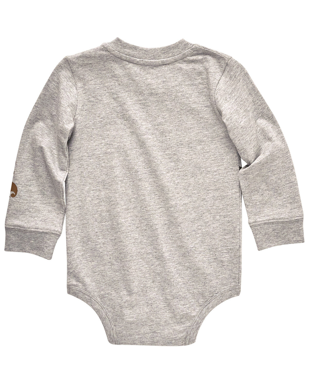 Image #2 - Carhartt Infant Boys' Toolbelt Long Sleeve Onesie, Grey, hi-res